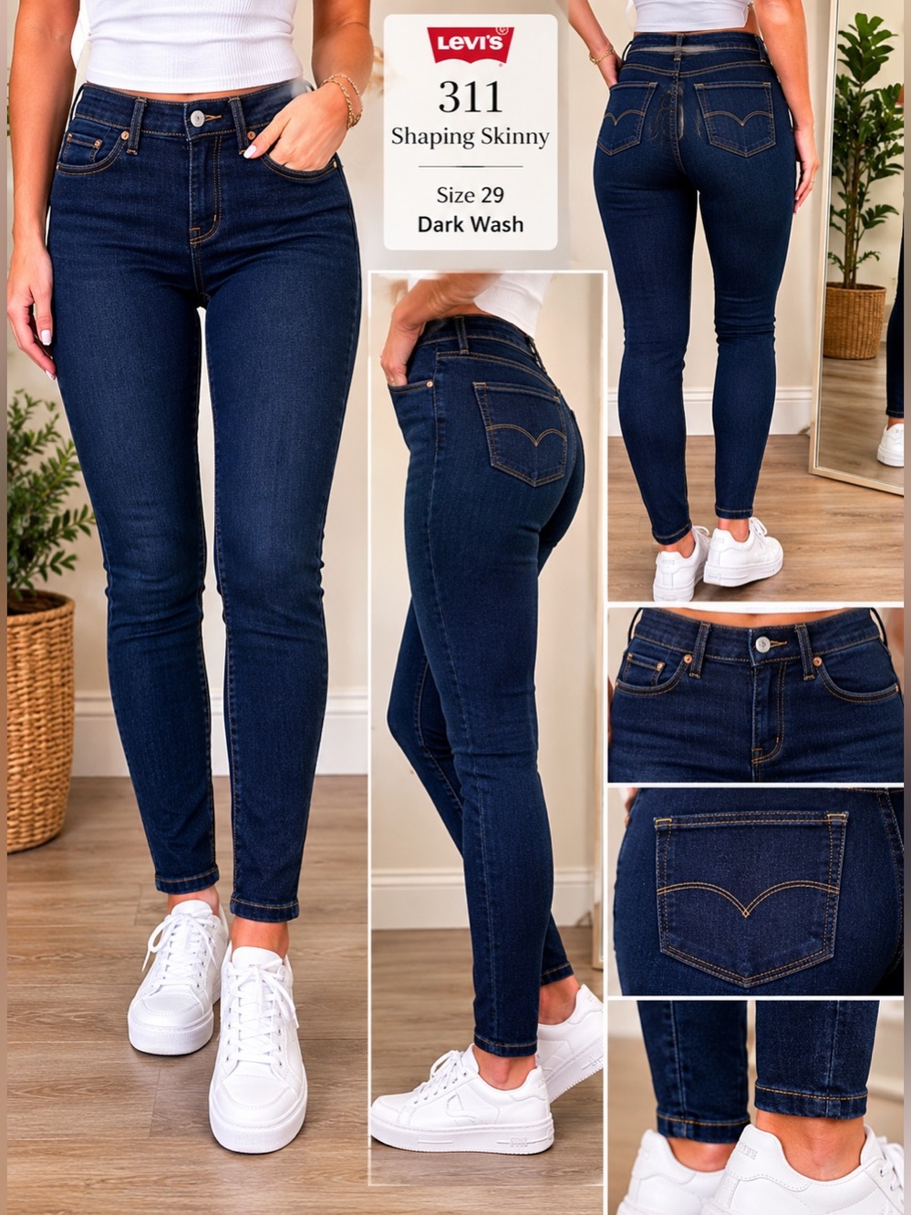 👖 Levi's 311 Shaping Skinny Jeans |
Size 29 | Dark Wash - Picture 2 of 5